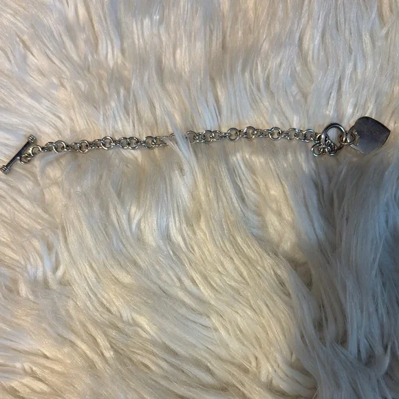 Silver Heart Charm Bracelet - Picture 3 of 8